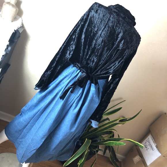 NWT Denim suede Dress Plus Size - Picture 6 of 10